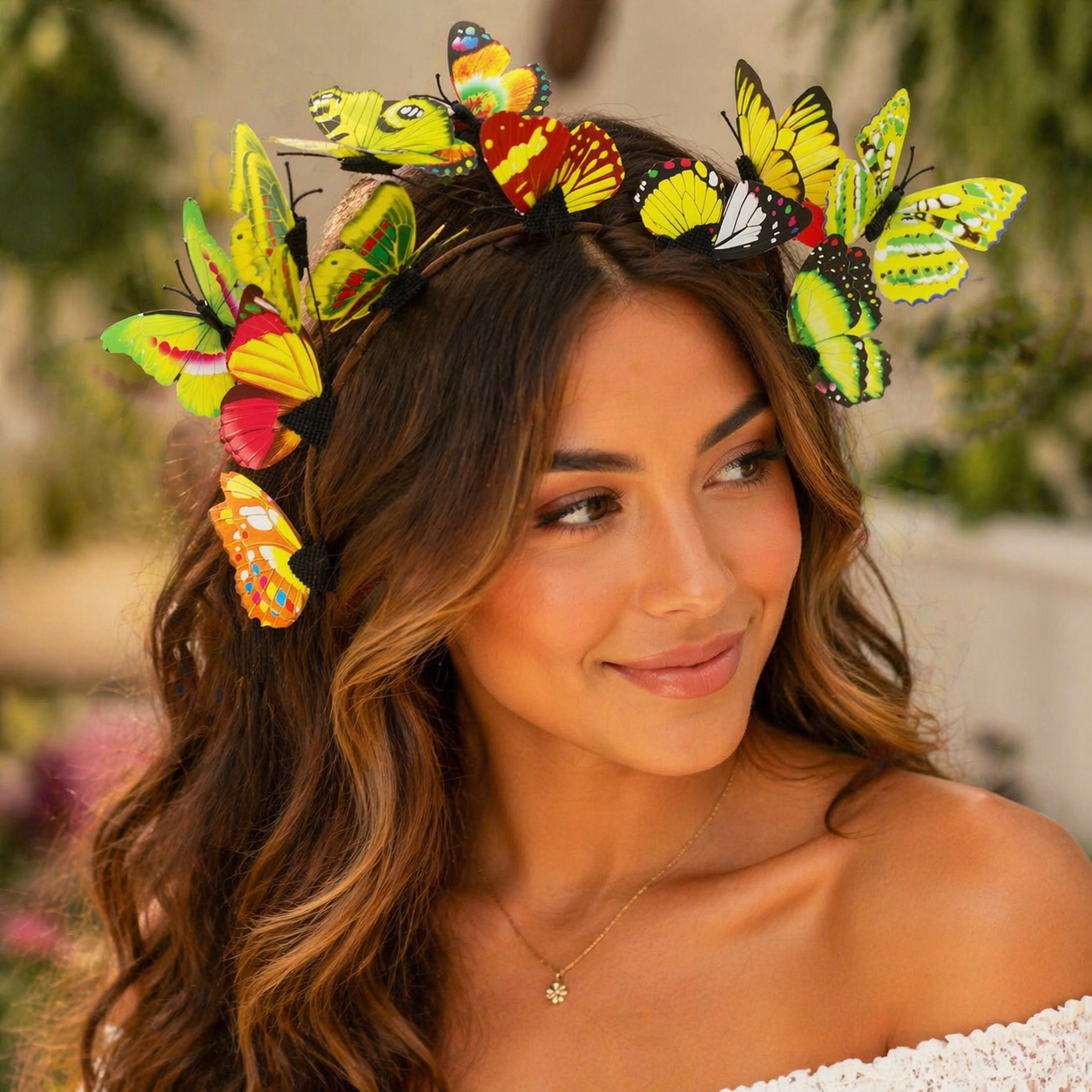 Citrus Garden Butterfly Headband