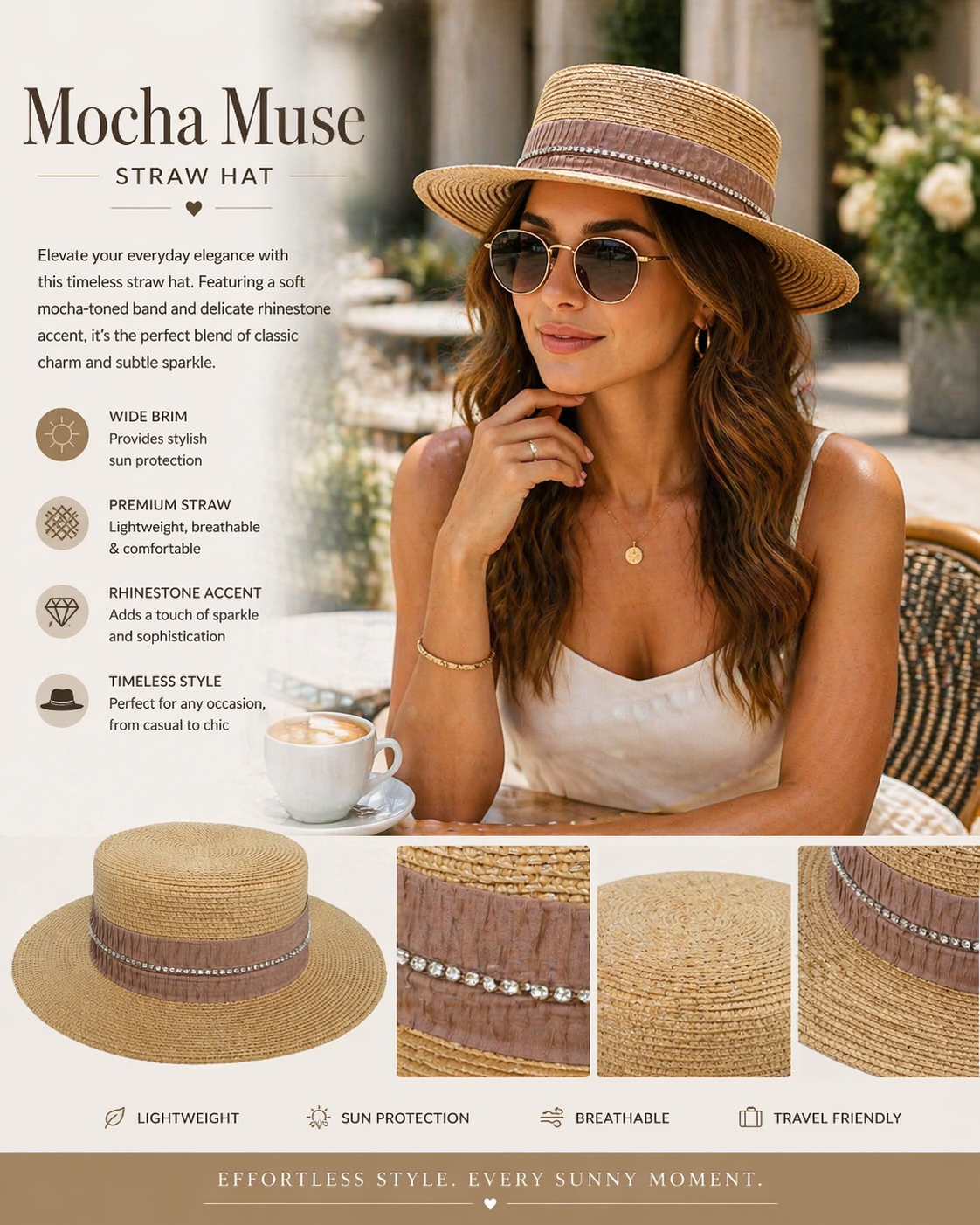 Mocha Muse Straw Hat