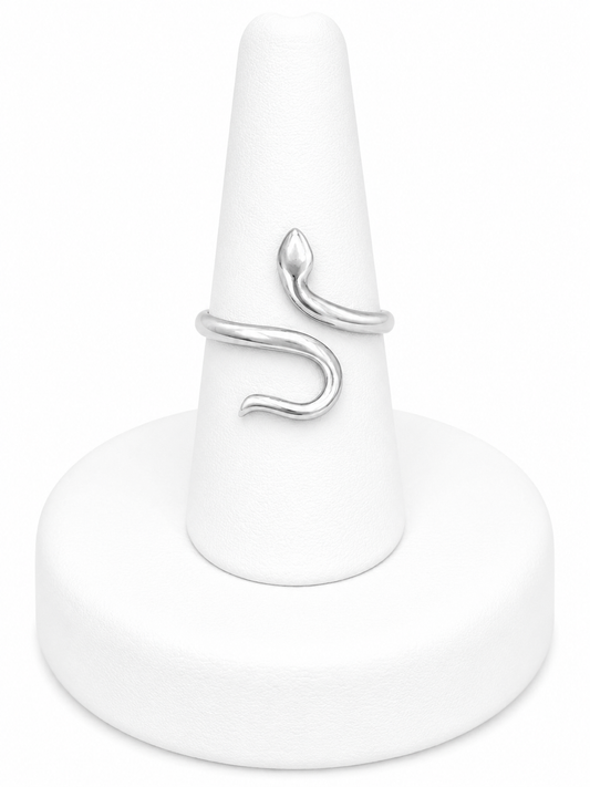 Sterling Silver Serpent Snake Ring
