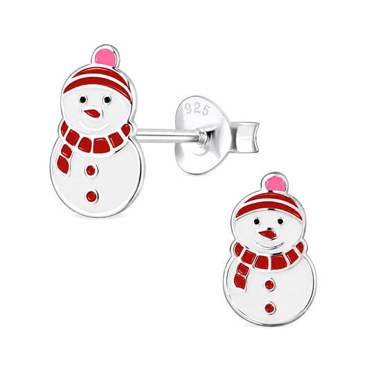 Snowman Post Earrings