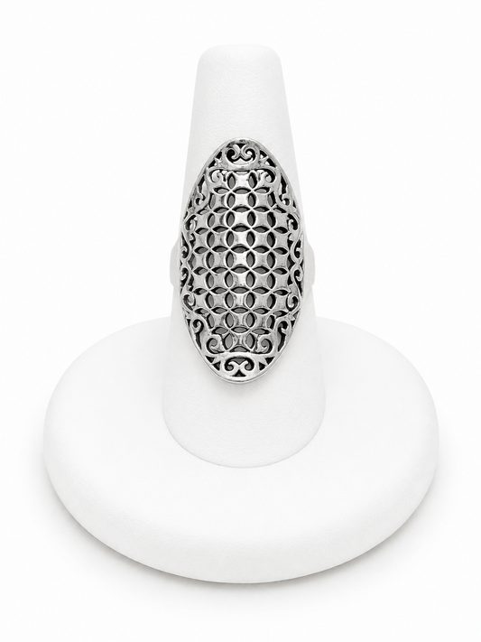 Sterling Silver Filigree Statement Ring