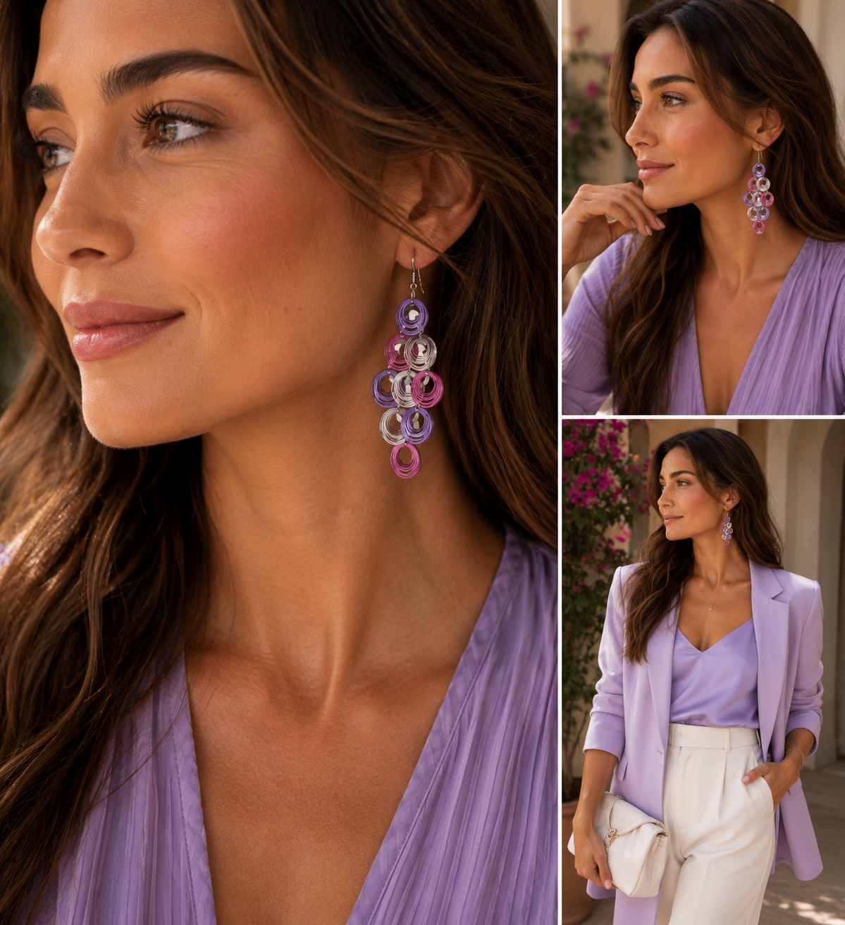 Sugarplum Swirl Cascade Earrings