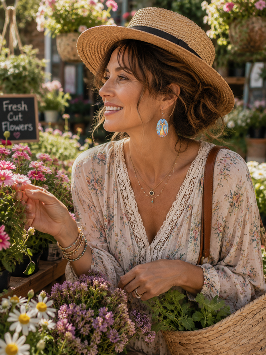 Garden Kitty Bloom Earrings