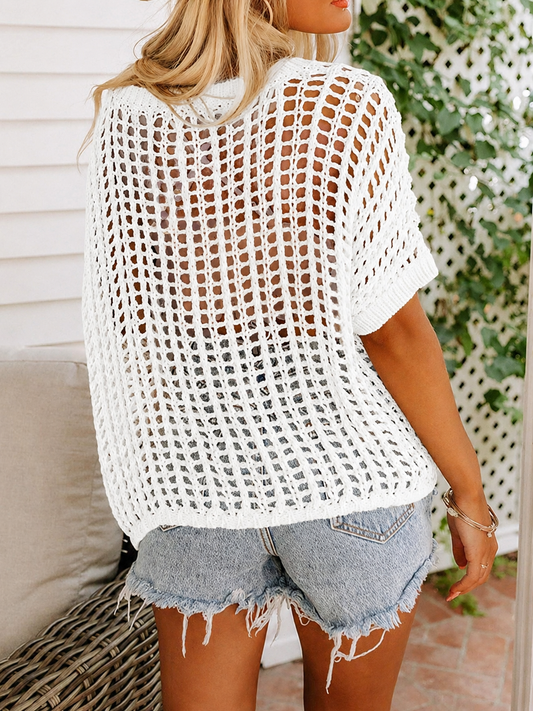Hollow Top Beach Cover Up