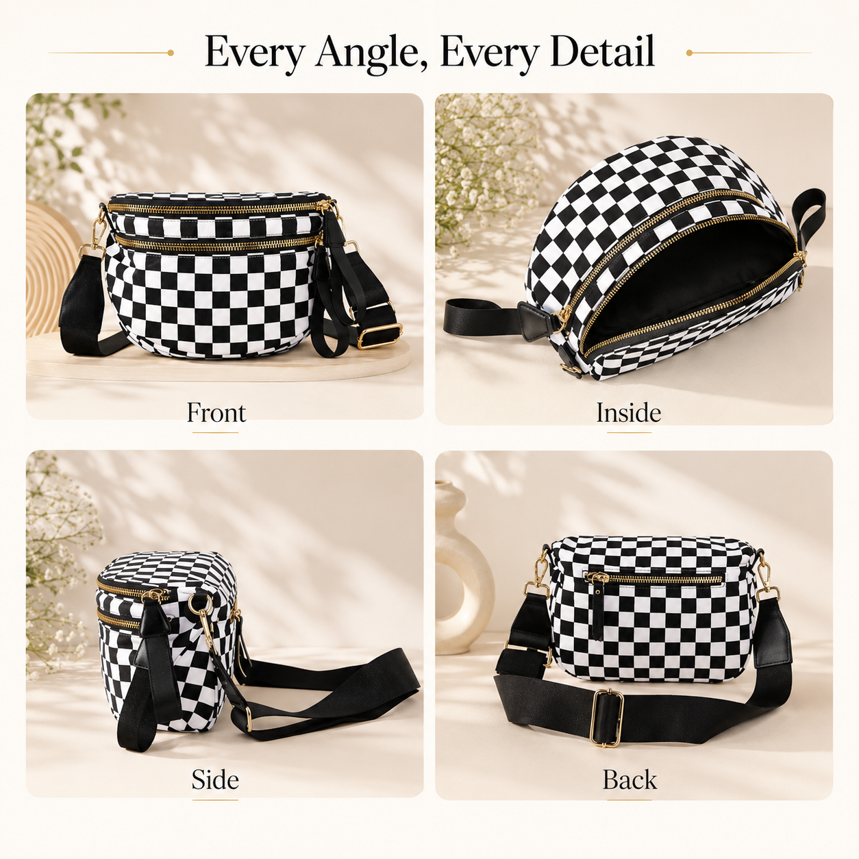 Oxford Cloth Large Capacity Crossbody Bag Sports Bag