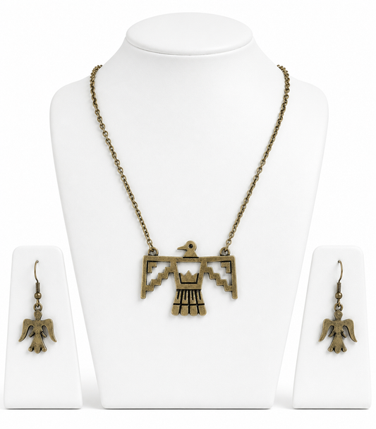 Southwest Thunderbird Necklace Set