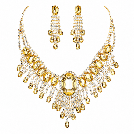 Bohemian Gatsby Theme Statement Necklace Set