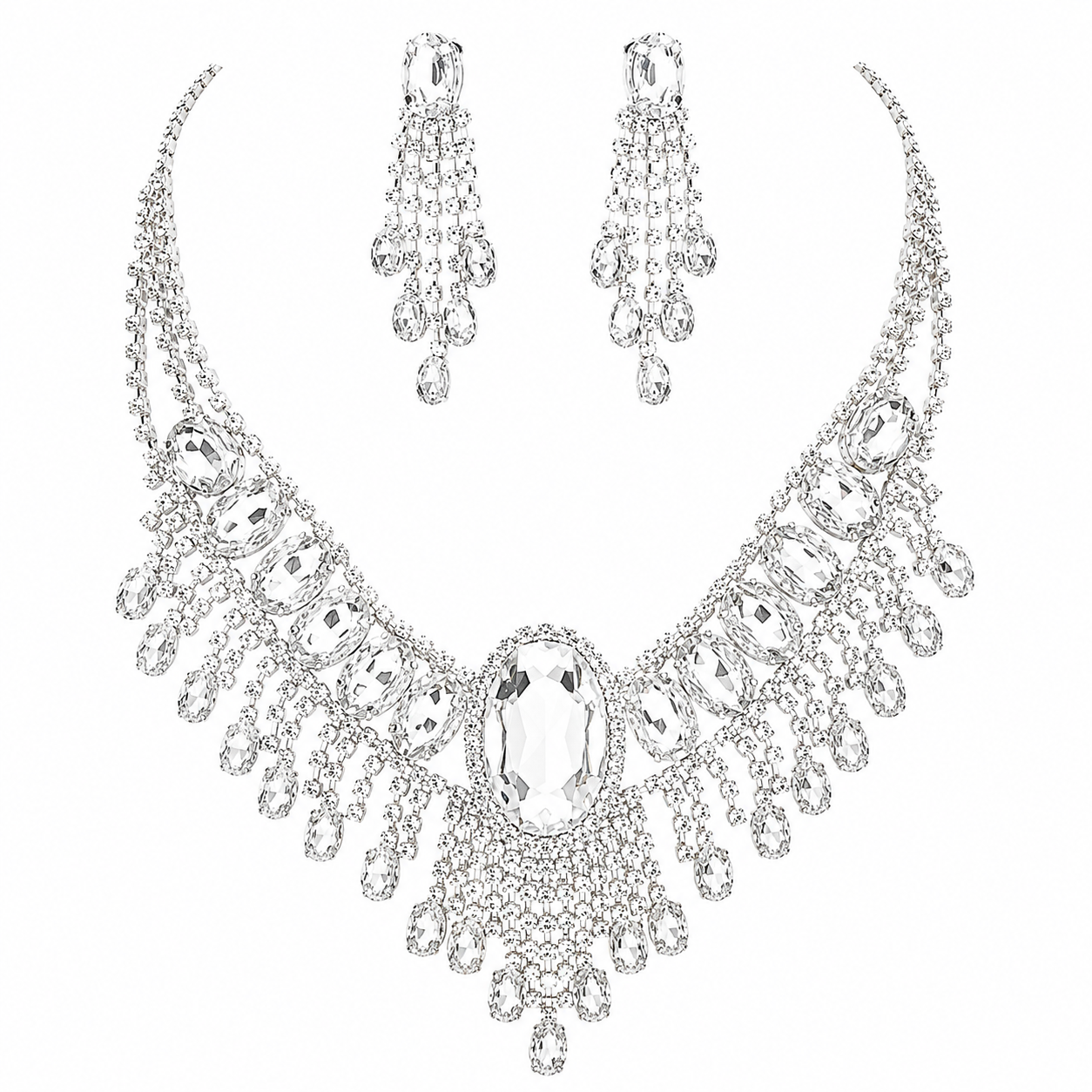 Bohemian Gatsby Theme Statement Necklace Set