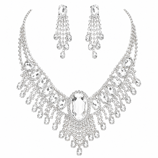 Bohemian Gatsby Theme Statement Necklace Set