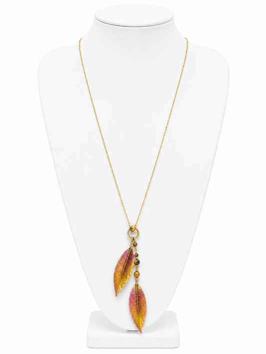 Gold Leaf Expandable Necklace