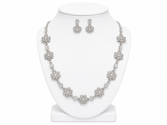 Flower Necklace Set