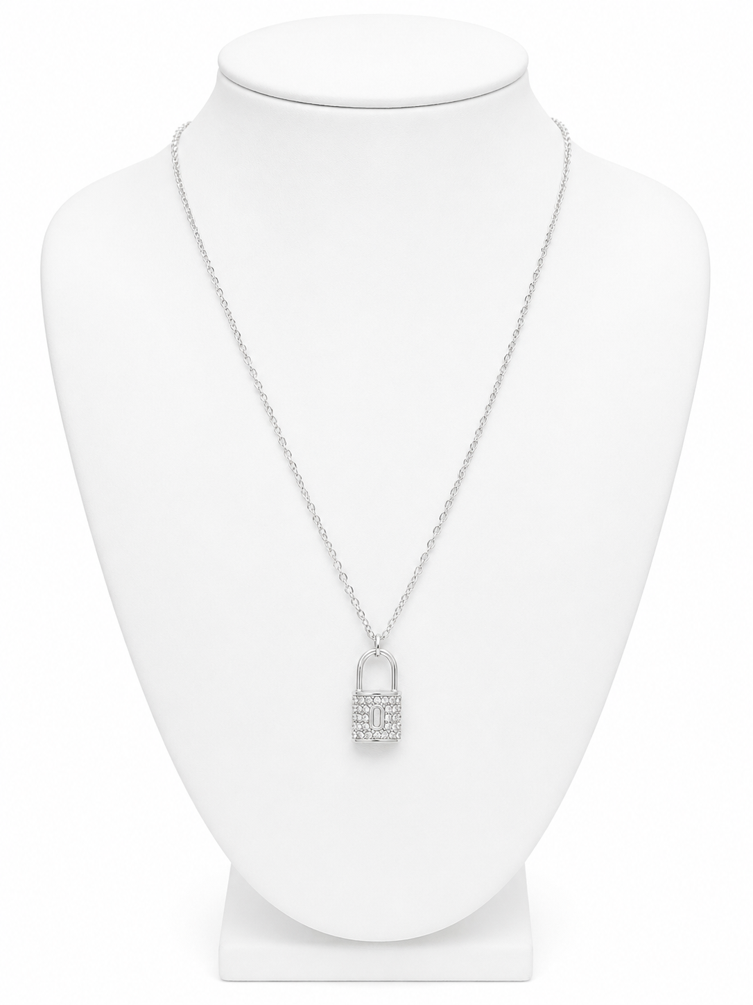 Sterling Silver Lock Necklace