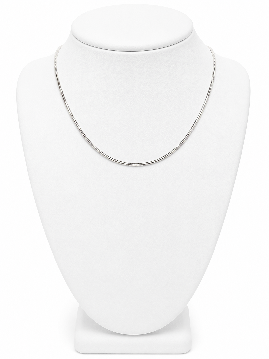 Sterling Silver Smooth Snake Chain Necklace – 16"