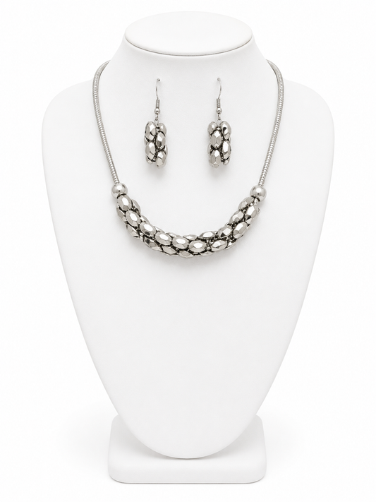 Midnight Sparkle Necklace & Earring Set