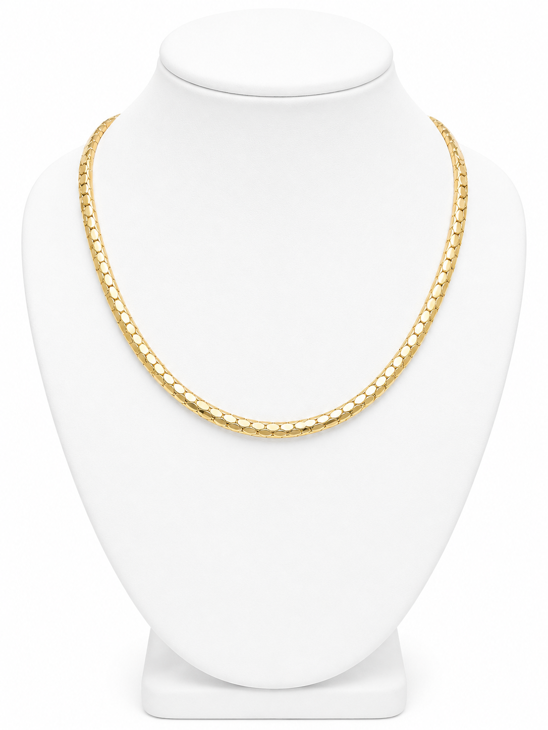 Golden Honeycomb Collar Necklace