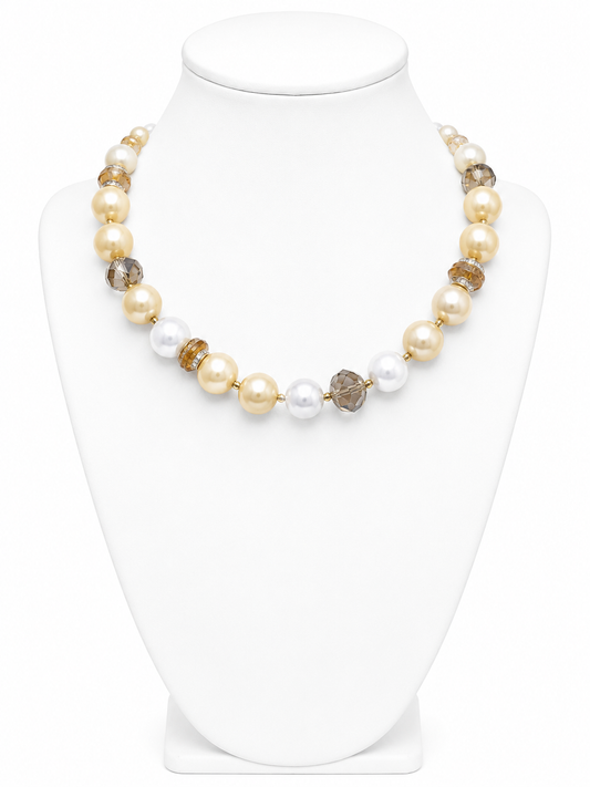 Champagne Pearl Elegance Necklace