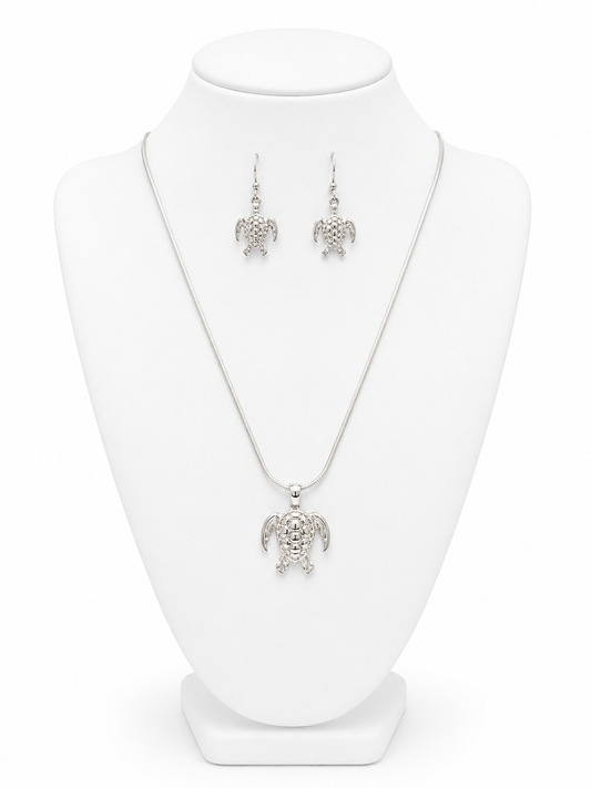 Sea Turtle Necklace Set