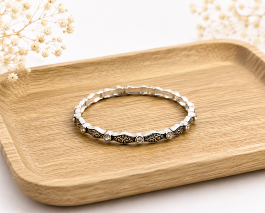 Silver Harmony Stretch Bracelet