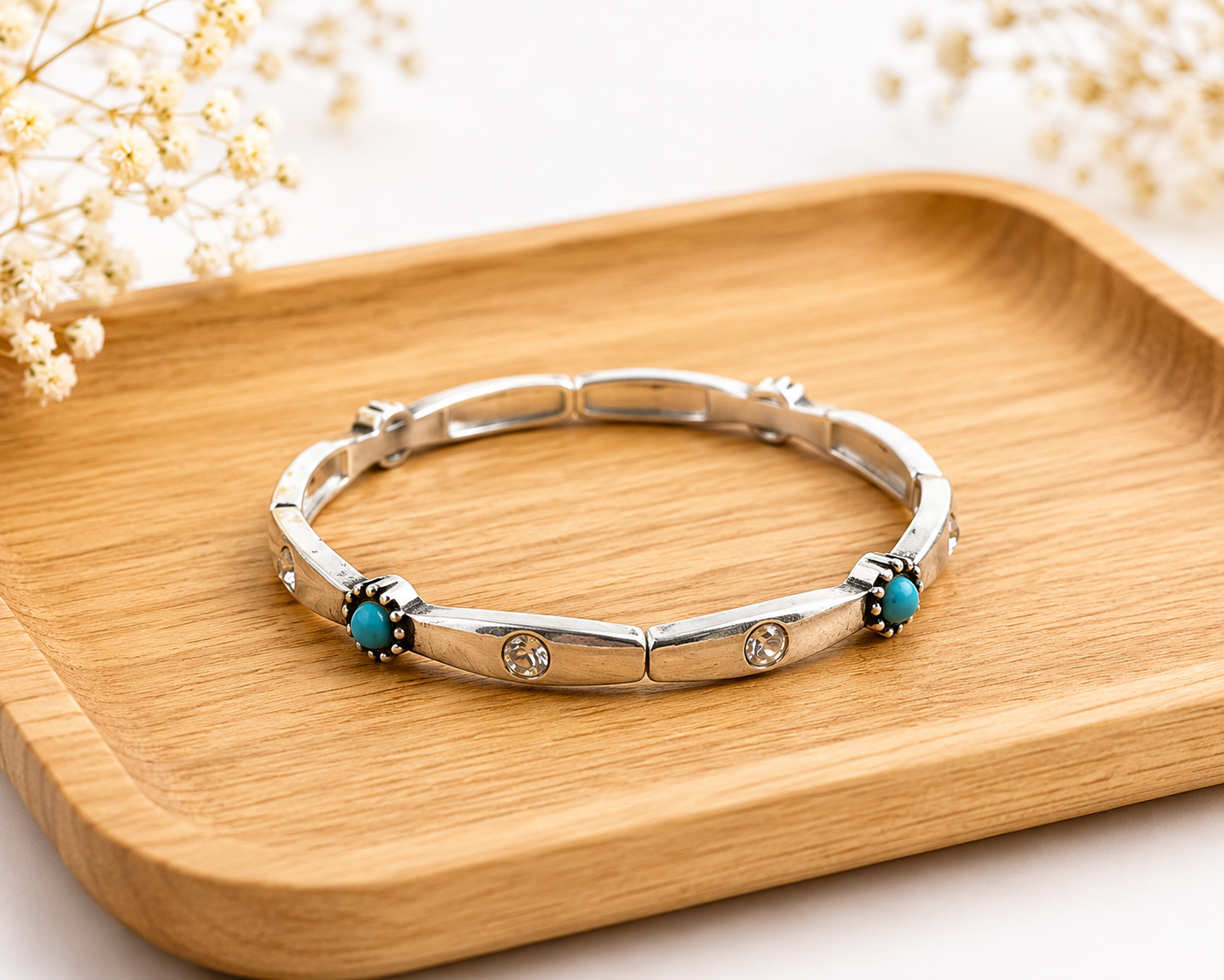 Turquoise Breeze Stretch Bracelet