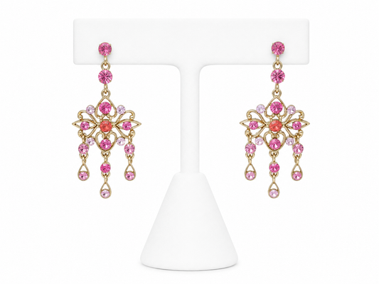 Blushing Belle Chandelier Earrings