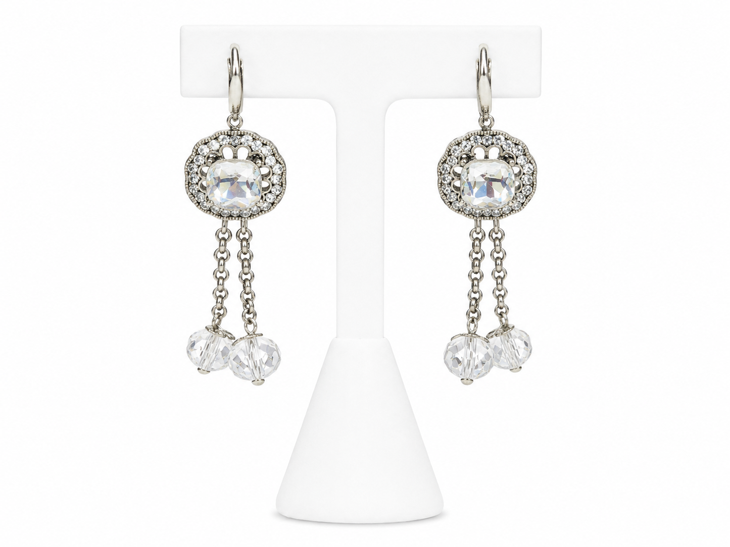 Crystal Cascade Drop Earrings