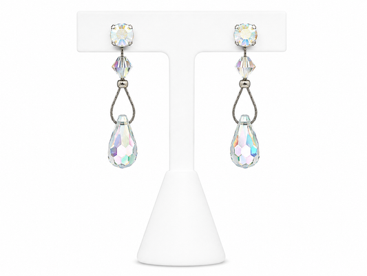 Van Galz Aurora Crystal Teardrop Earrings