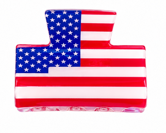 Mini 4th of July Hair Claw Clips