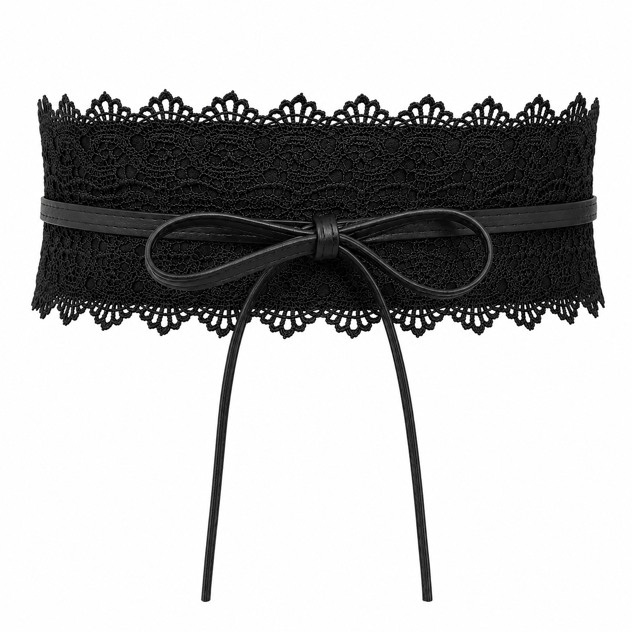 Elegant Lace Wide Waistband
