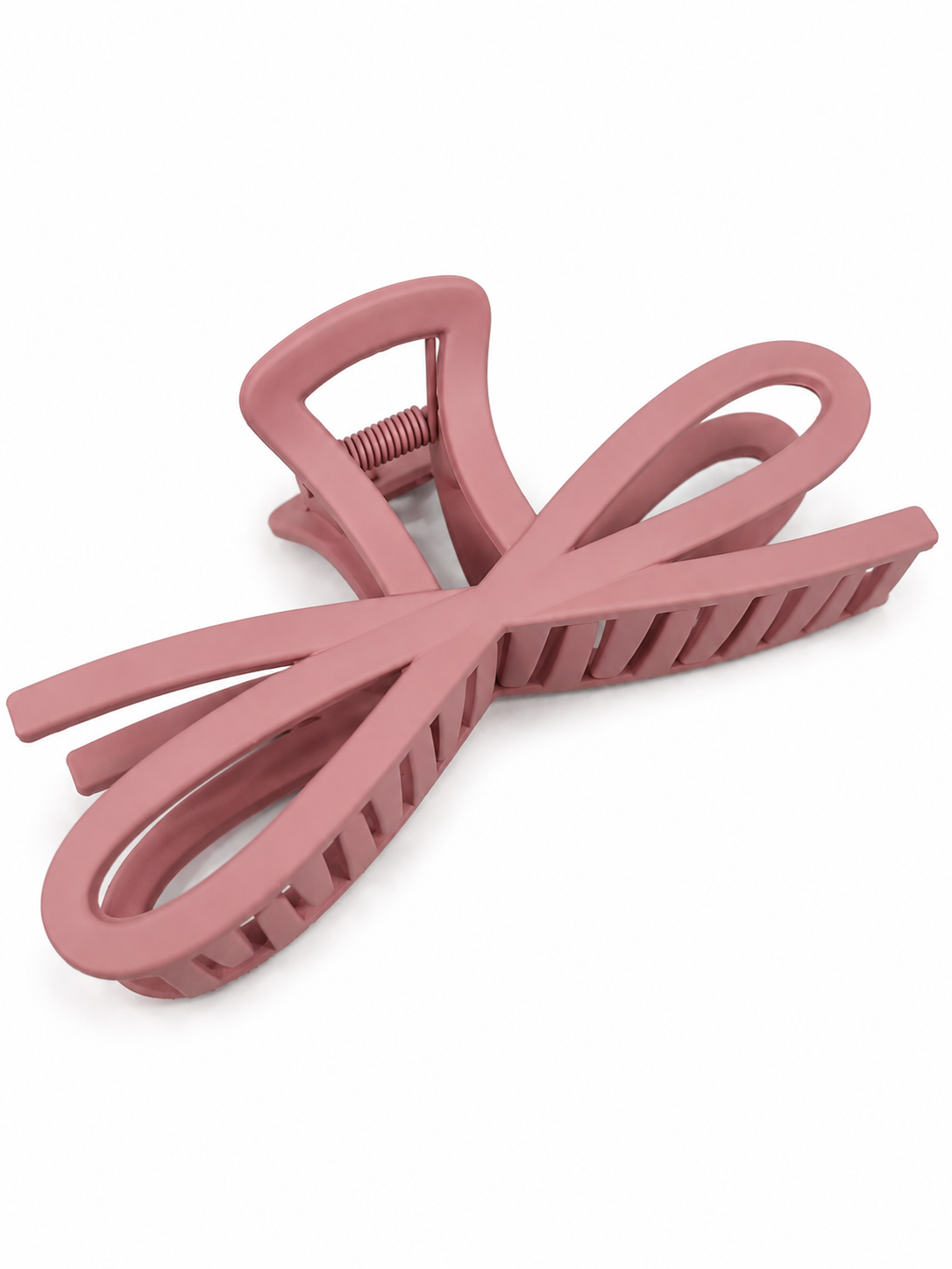Dark Tone Jumbo Knotted Bow Hair Clip Claw