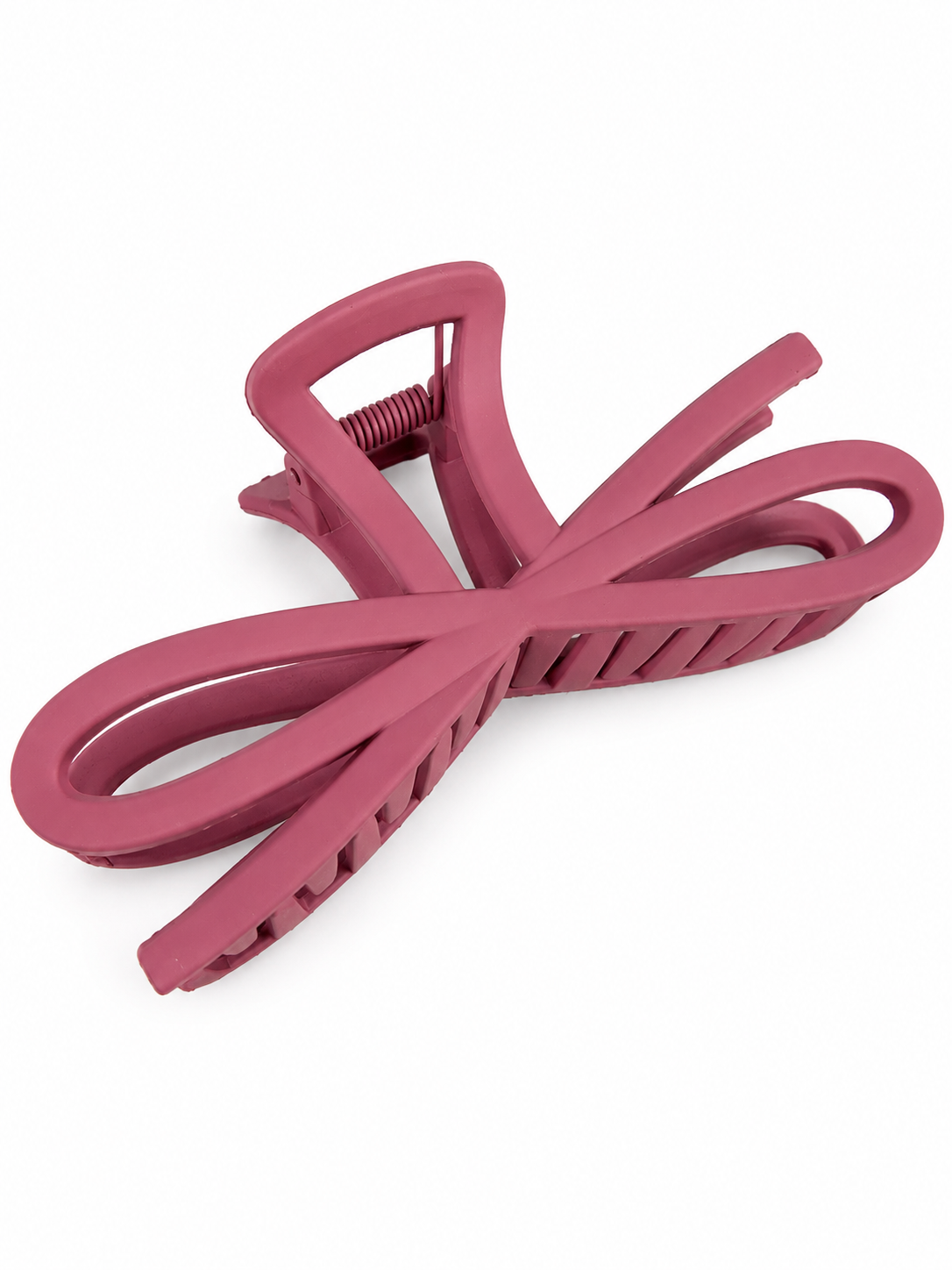 Dark Tone Jumbo Knotted Bow Hair Clip Claw