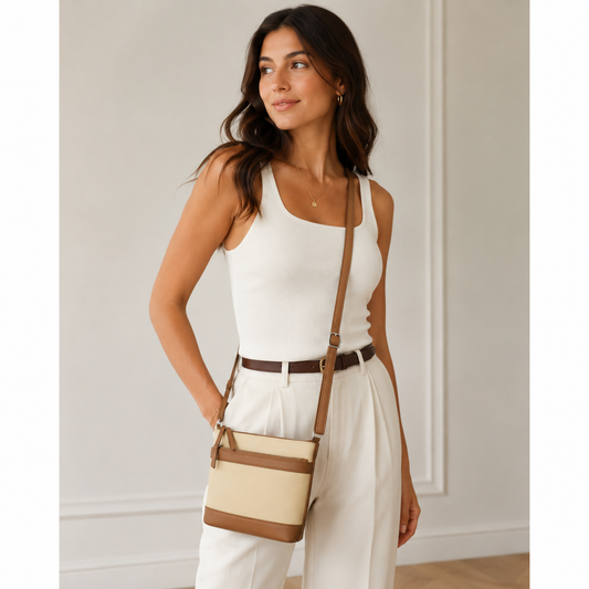 Double Zip Crossbody Bag
