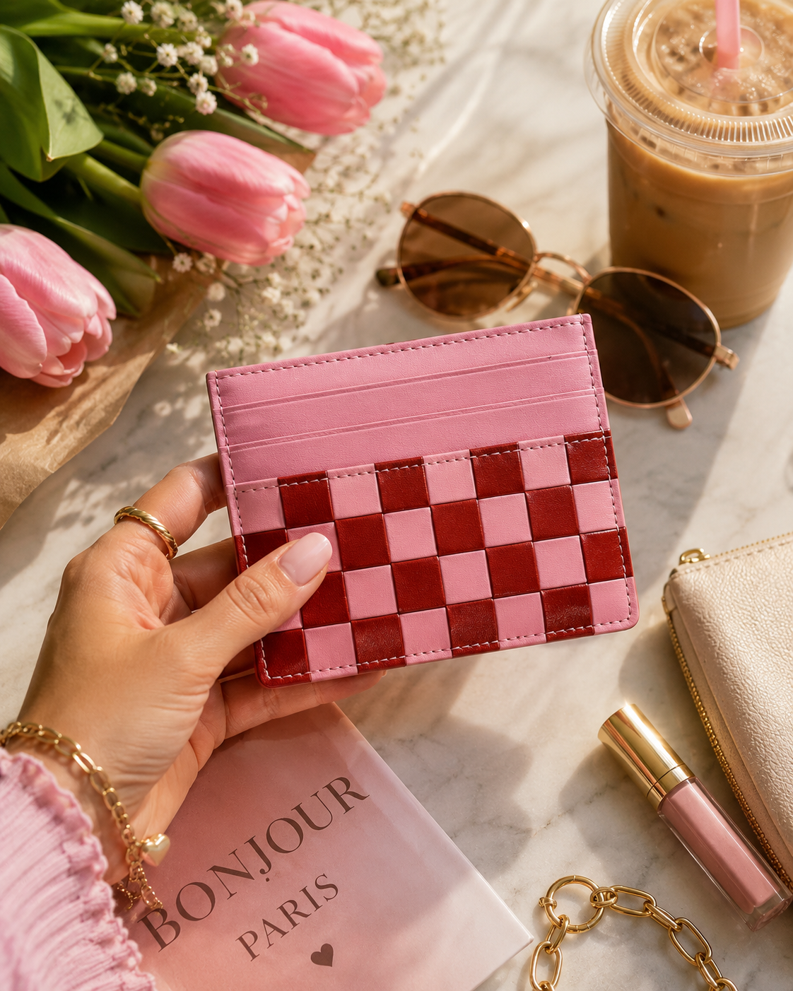 Checkerboard Card Case