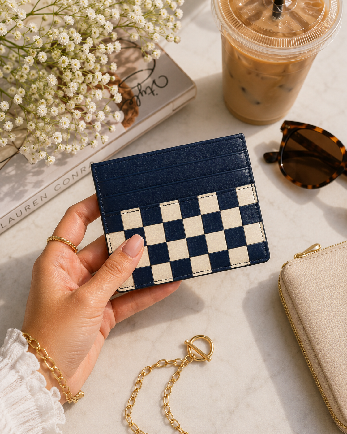 Checkerboard Card Case