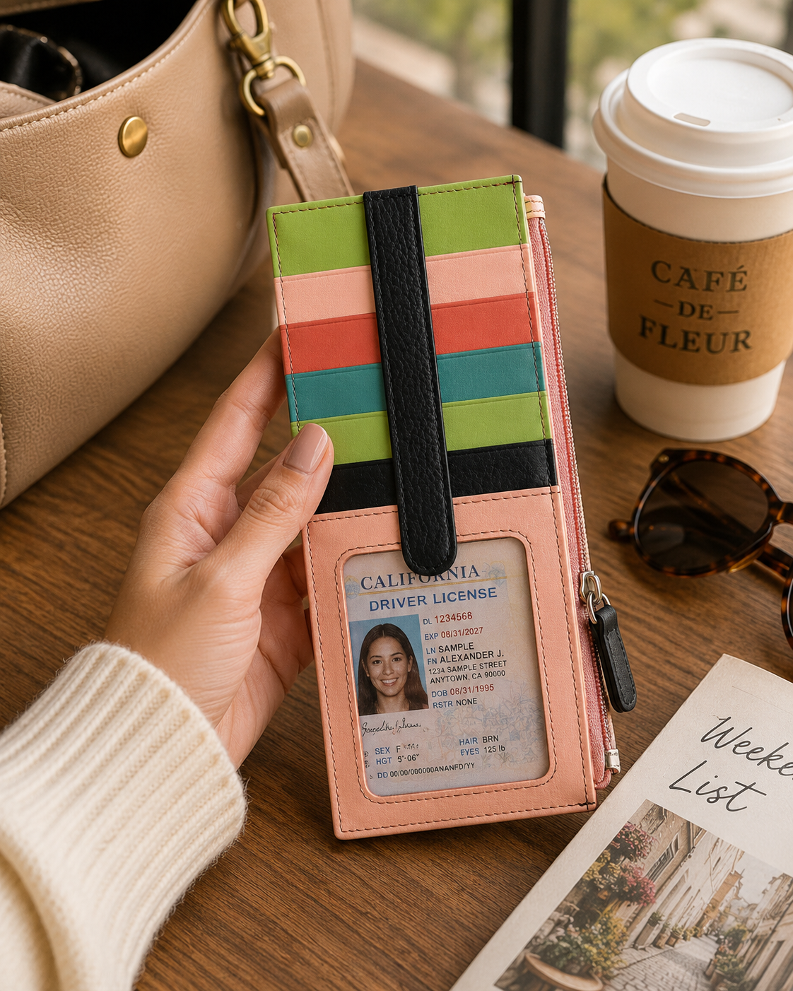 Double Sided Long Credit Card Holder
