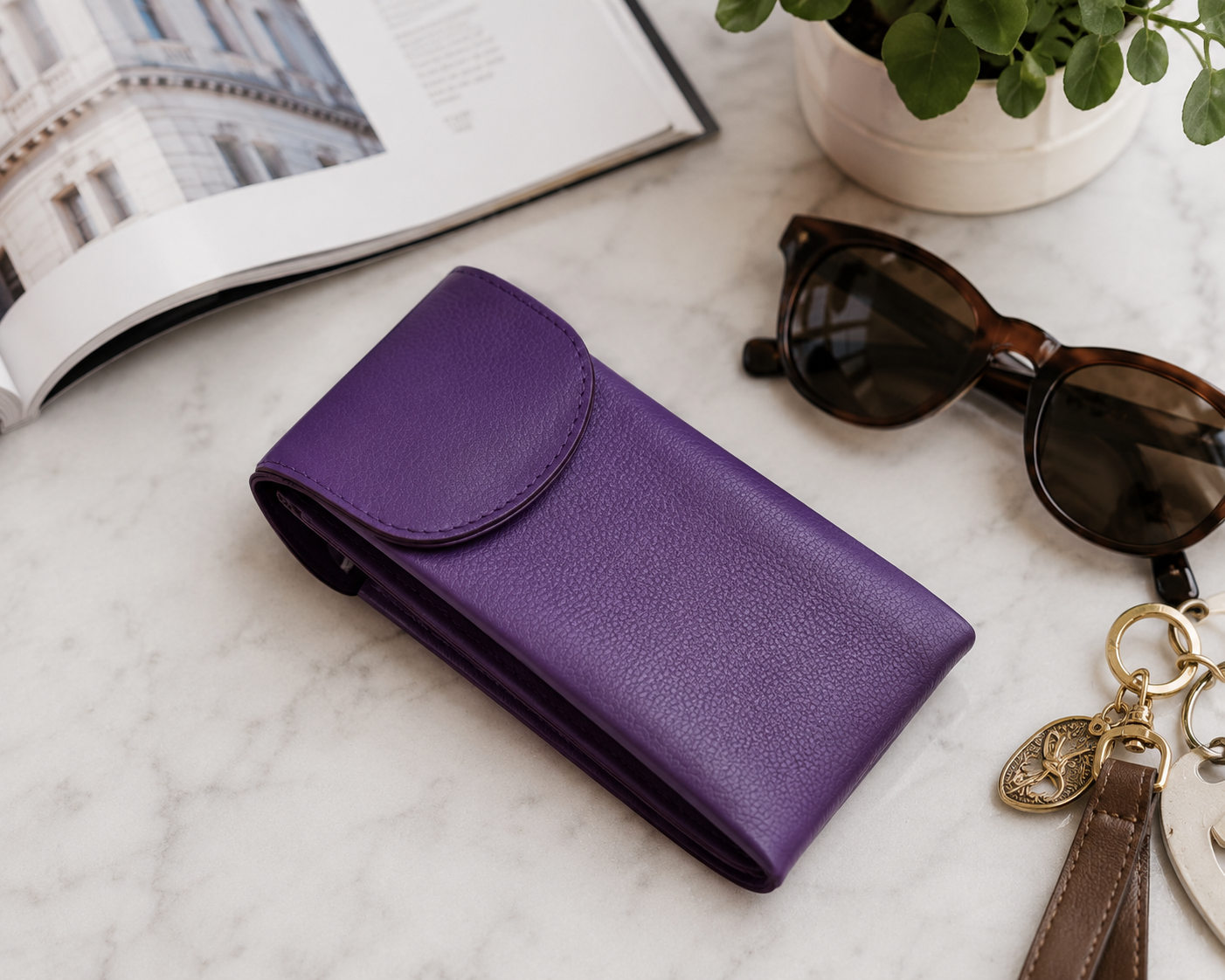 Double Flap Eyeglass Case