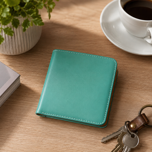 Two Tone Mini Bifold Wallet
