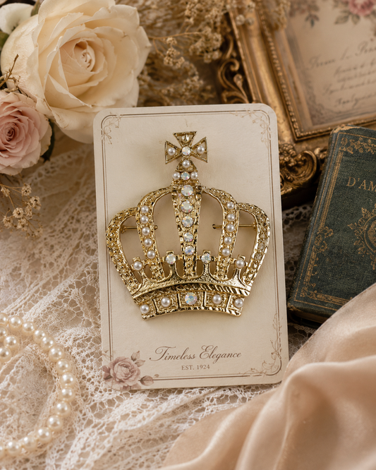 Royal Heiress Crown Brooch