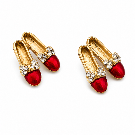 Ruby Slipper Post Earrings