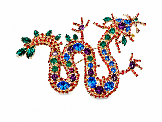 Imperial Dragon Statement Brooch