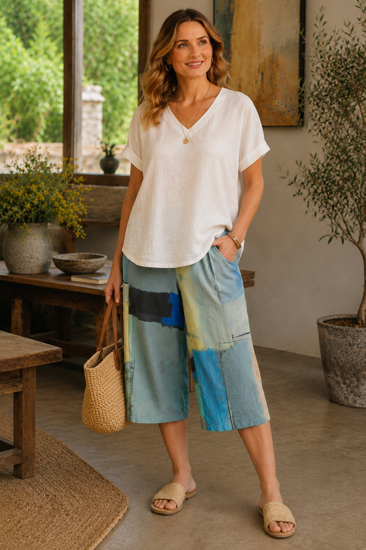 Coastal Canvas Capris