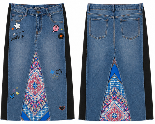 Denim Maxi Skirt