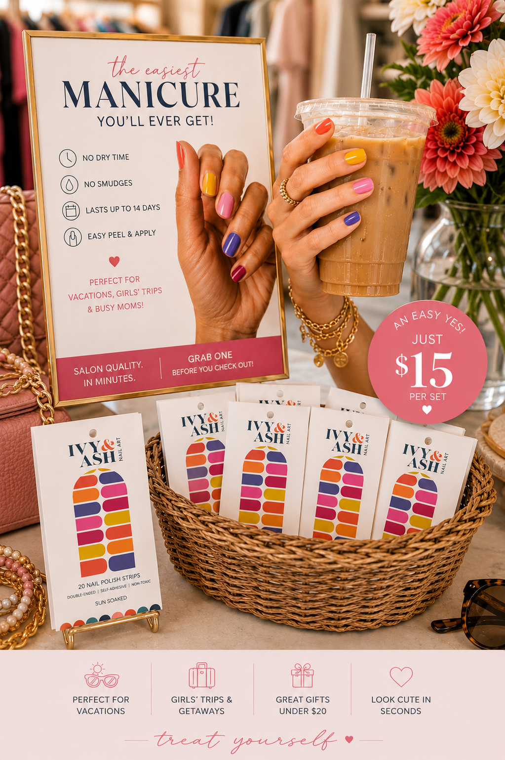 Sun Soaked | Bold & Bright Summer Solid Color Nail Wrap Set