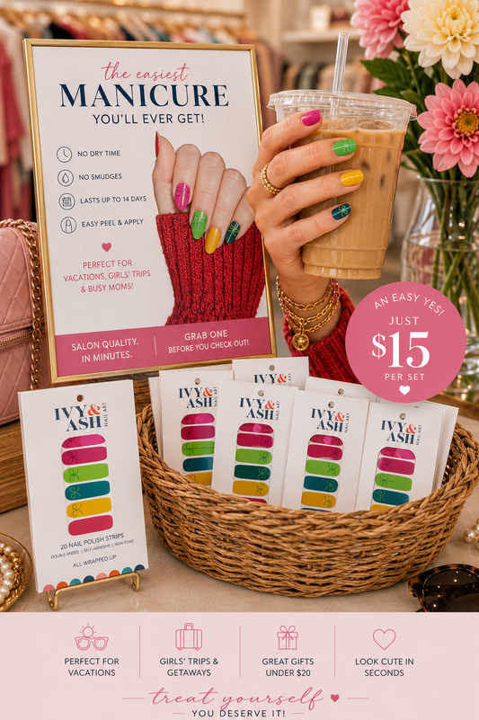 All Wrapped Up | Colorful Glitter Christmas Gifts Nail Wraps