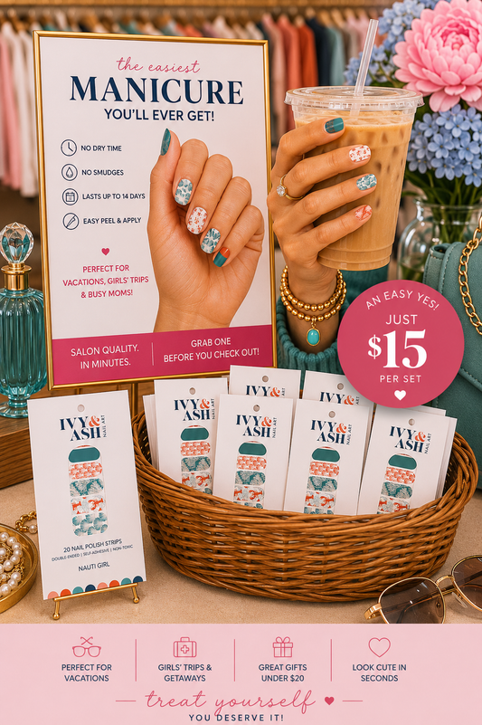 Nauti Girl | Nautical Sea Shell & Crab Summer Nail Wrap Set