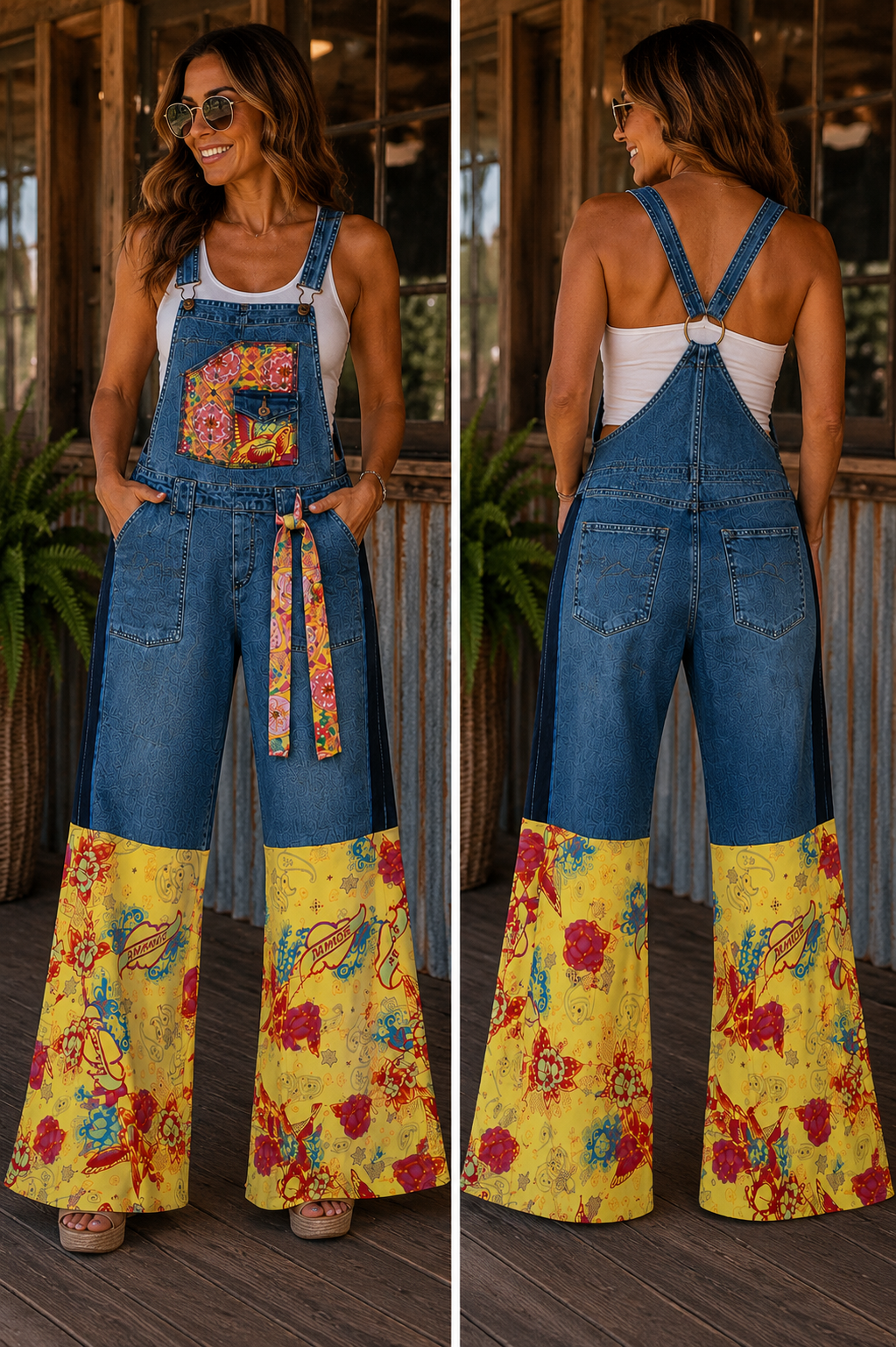 Overalls with Twiggy Bell Bottoms