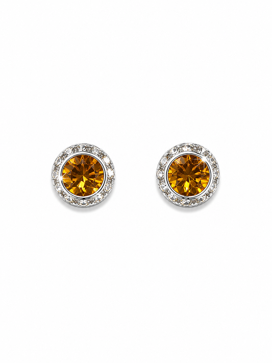 Topaz November Birthstone Earrings