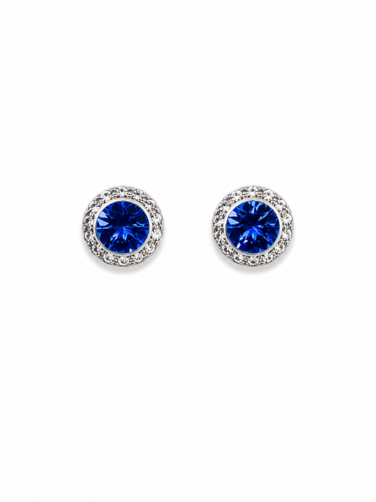 Sapphire September Birthstone Earrings