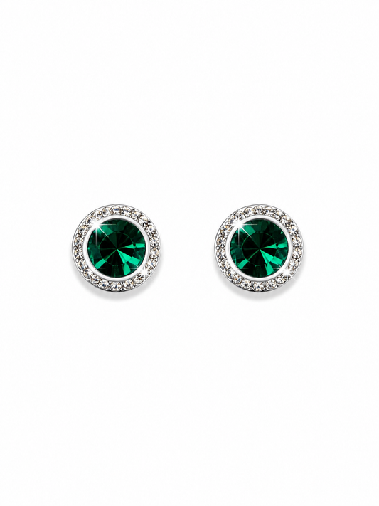Emerald May Birthstone Earrings