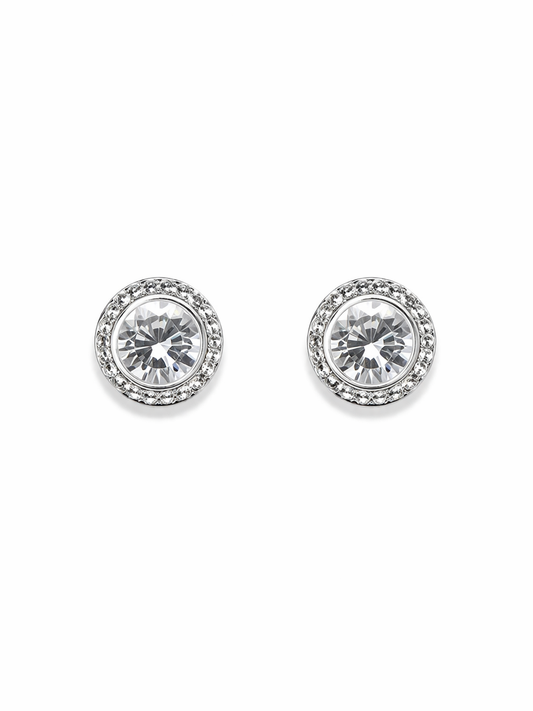 Crystal April Birthstone Earrings