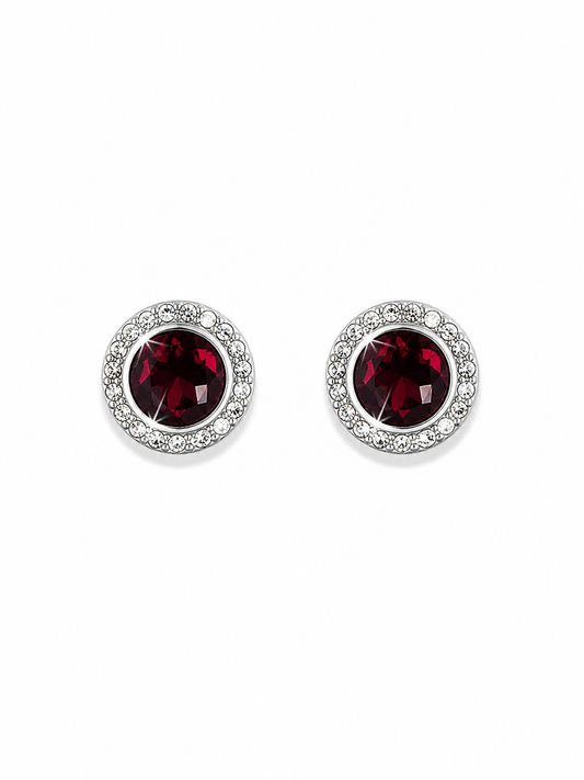Garnet January Birthstone Earrings